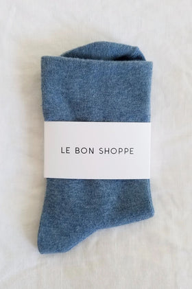 Le Bon Shoppe Sneaker Socks - Denim