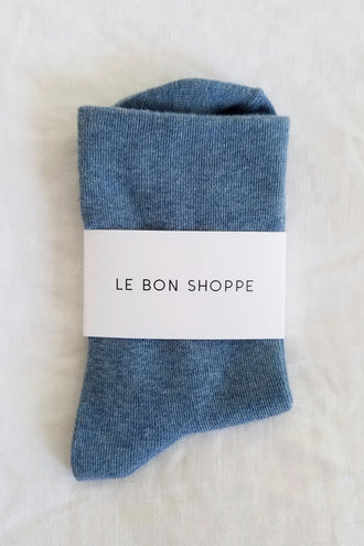 Le Bon Shoppe Sneaker Socks - Denim