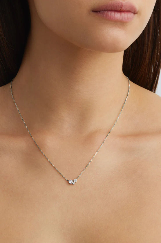 By Charlotte Whispers Of Love Necklace - Silver
