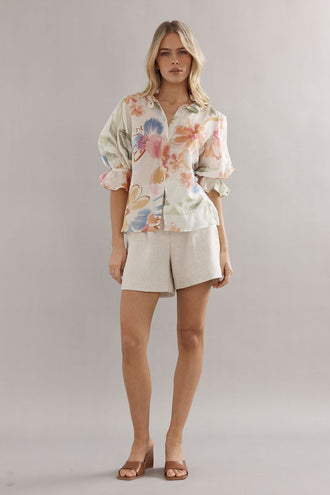 Caitlin Crisp Soho Blouse - Tea Party Floral
