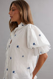 Caitlin Crisp Soho Blouse - Bluebell