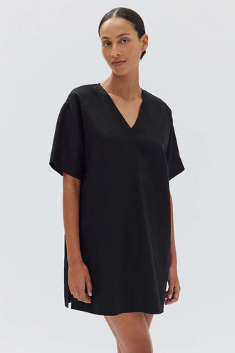 Assembly Solna Linen Dress - Black