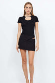 Bec & Bridge Sonesta Asym Mini Skirt - Black