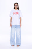 Ena Pelly Sophia Relaxed Tee - White Marle