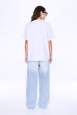 Ena Pelly Sophia Relaxed Tee - White Marle