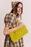 Damson Madder Sophie Ruffle Bag - Chartreuse