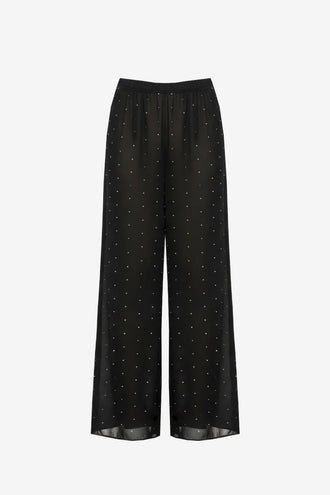 Ruby Sophie Sheer Pant - Black Sparkle