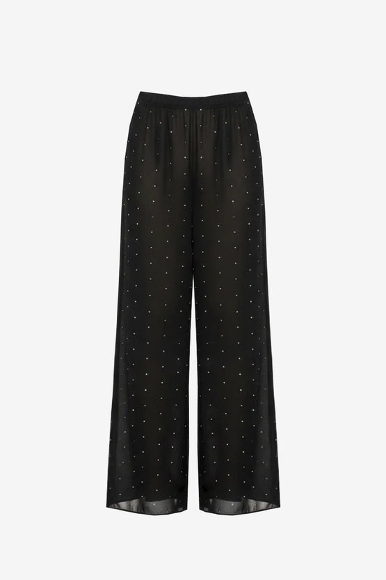 Ruby Sophie Sheer Pant - Black Sparkle