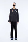 Ena Pelly Speedway LS Tee - Charcoal