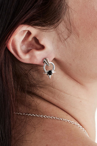 Stolen Girlfriends Club Pierced Spike Studs - Silver