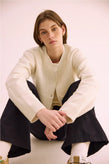 Pharlain Squares Cardi - Cream