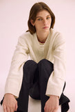 Pharlain Squares Cardi - Cream