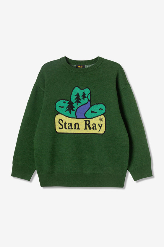 Stan Ray Knitted Sweater Tejas Stack - Green