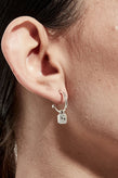Stolen Girlfriends Club S-Logo Tag Anchor Earrings - Silver