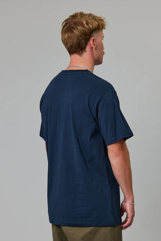 Just Another Fisherman Stamp Sea Tee - Navy