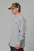Just Another Fisherman Stamp Pique LS - Grey