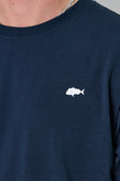 Just Another Fisherman Stamp Sea Tee - Navy
