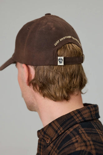 Just Another Fisherman Stamp Tiller Wax Cap - Brown