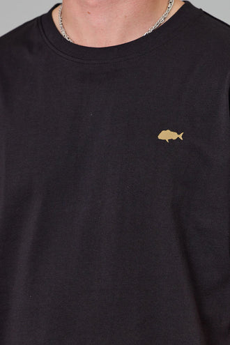 Just Another Fisherman Stamp Sea Tee - Black