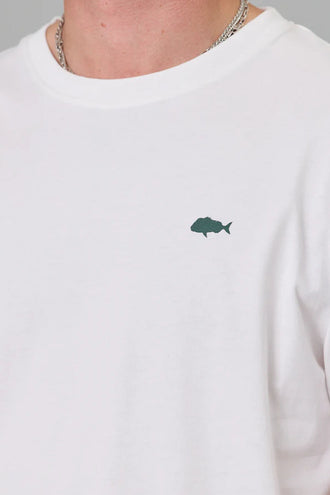 Just Another Fisherman Stamp Sea Tee - White