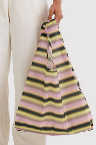 Baggu Standard Bag - Gradient Stripe Pink Yellow