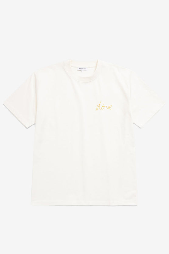 Norse Projects Johannes Stitch Logo - Ecru