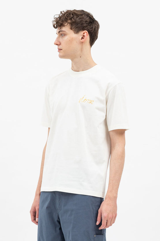 Norse Projects Johannes Stitch Logo - Ecru