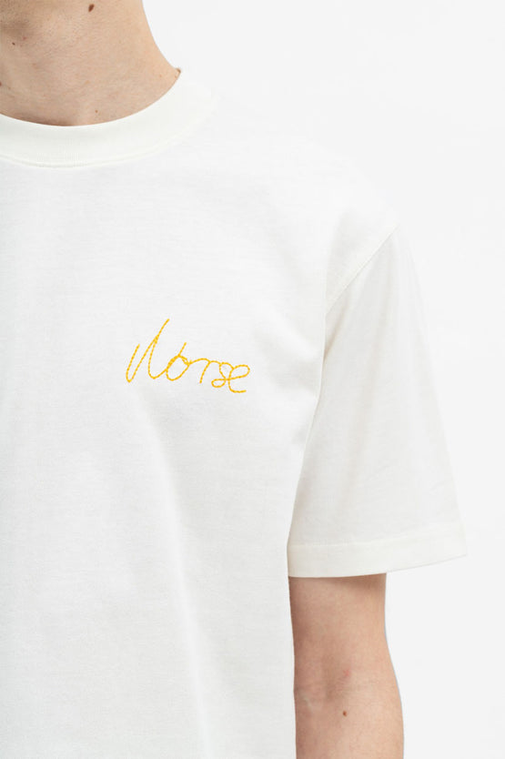 Norse Projects Johannes Stitch Logo - Ecru