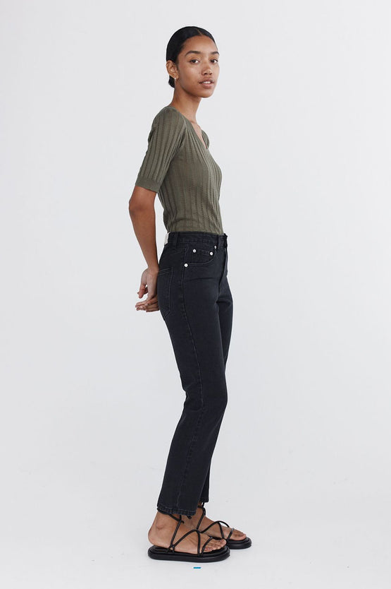 Marle Straight Leg Jean - Black