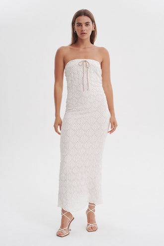 Ownley Soulmates Strapless Dress - White