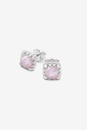 Stolen Girlfriends Club Baby Claw Studs - Silver Bello Opal