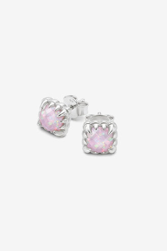 Stolen Girlfriends Club Baby Claw Studs - Silver Bello Opal