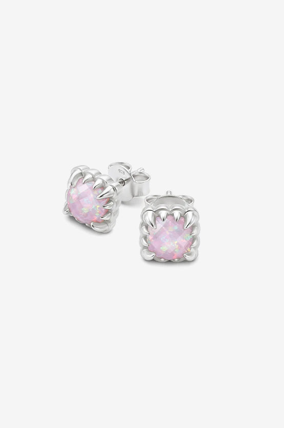 Stolen Girlfriends Club Baby Claw Studs - Silver Bello Opal