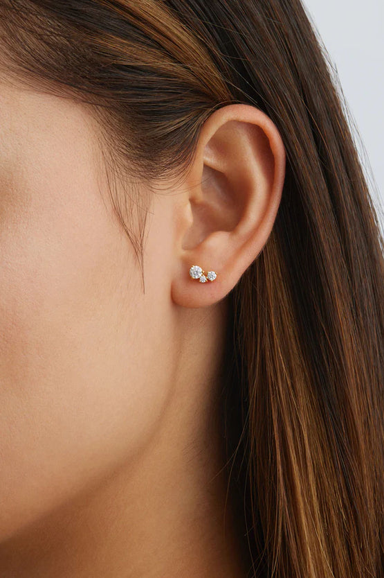 By Charlotte Whispers Of Love Stud Earrings - Gold