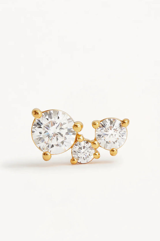 By Charlotte Whispers Of Love Stud Earrings - Gold