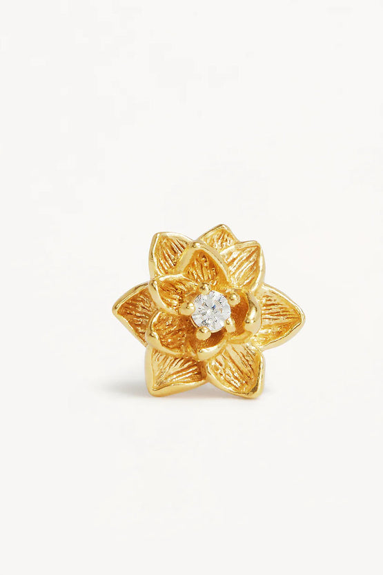 By Charlotte Bloom Within Lotus Stud Earrings - Gold