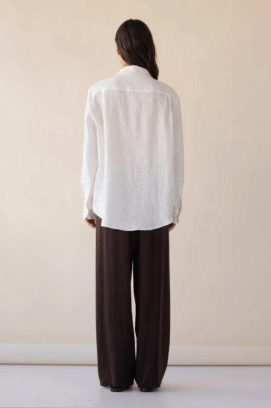 Dear Dylan Sundown Shirt - Ivory Linen