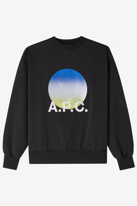 A.P.C M Sweat Sunset - Black