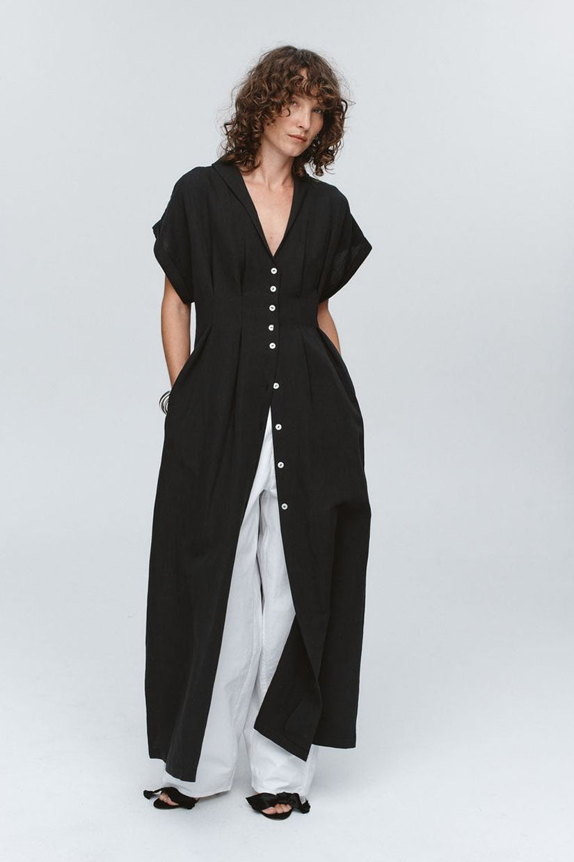 Marle Swan Dress - Black