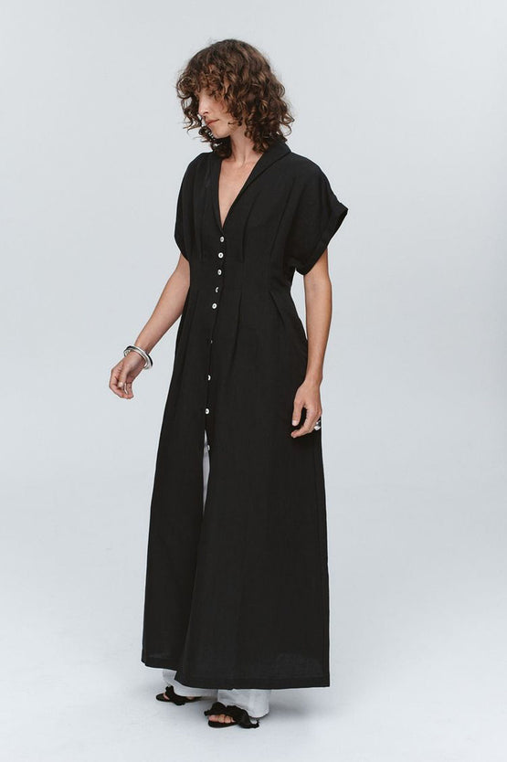 Marle Swan Dress - Black