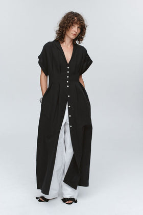Marle Swan Dress - Black