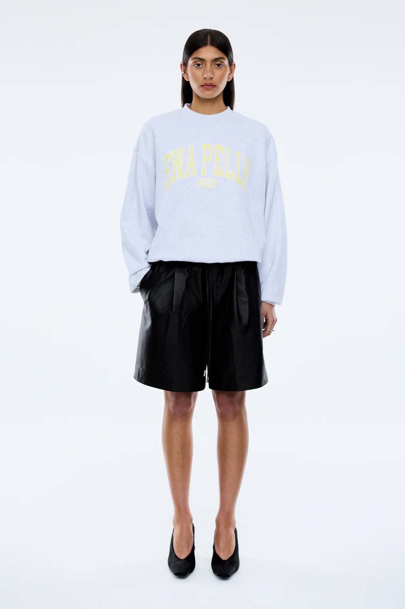 Ena Pelly Anniversary Sweatshirt - White Marle