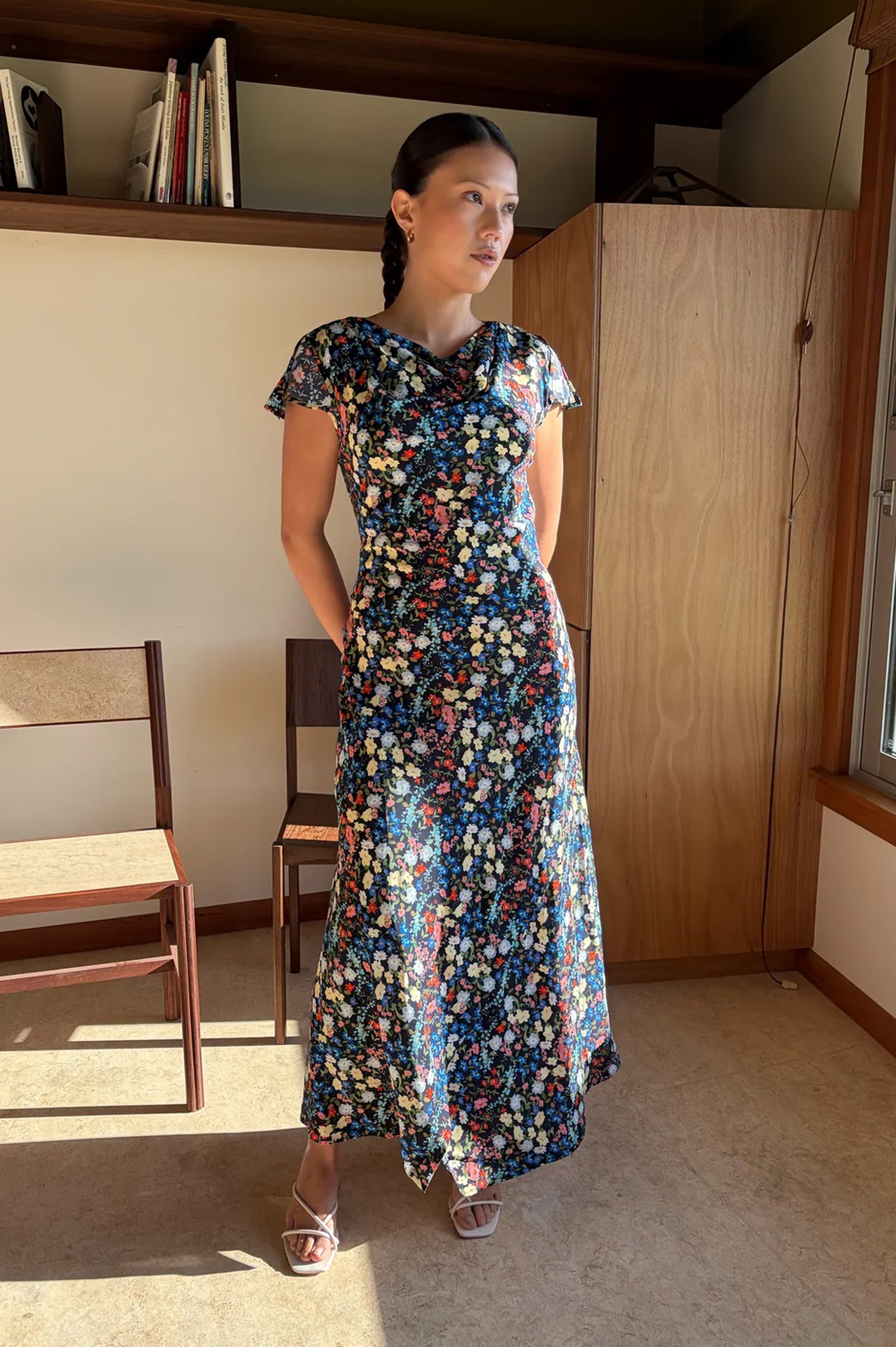 Ruby Talia Tie Back Maxi - Sprinkle Floral