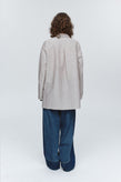 Marle Tab Shirt - Chocolate Stripe