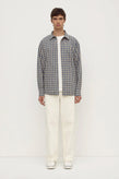 Assembly Taj Check Shirt - Breeze/White