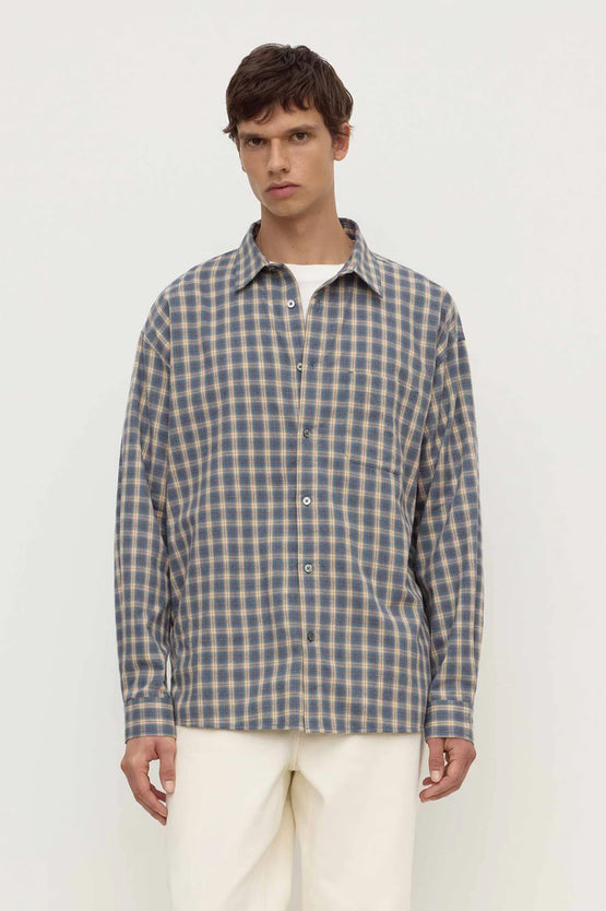 Assembly Taj Check Shirt - Breeze/White