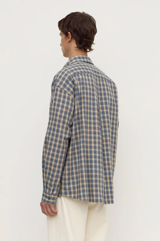 Assembly Taj Check Shirt - Breeze/White