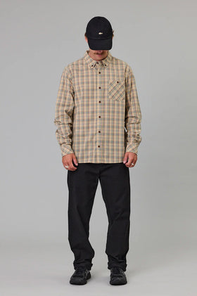 Just Another Fisherman Boatyard Shirt - Tan Check