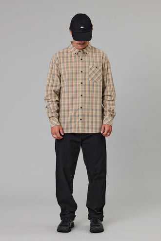 Just Another Fisherman Boatyard Shirt - Tan Check