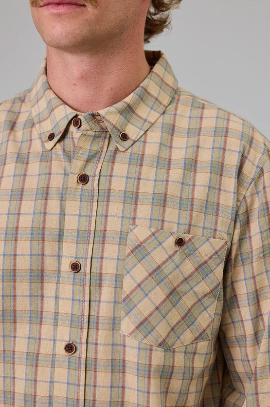 Just Another Fisherman Boatyard Shirt - Tan Check